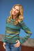 100% alpaca sweater, 'Andean Lakes' - Women's Alpaca Art Knit Pullover Sweater (image 2) thumbail