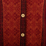 100% alpaca sweater, 'Andean Poinsettia' - 100% Alpaca Wool Knit Cardigan Sweater