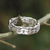 Men's braided silver ring, 'Brilliant' - Men's Fair Trade Sterling Silver Band Ring thumbail