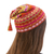 100% alpaca hat, 'Sunny Winter' - Pure Alpaca Wool Patterned Hat from Peru (image 2b) thumbail