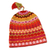 100% alpaca hat, 'Sunny Winter' - Pure Alpaca Wool Patterned Hat from Peru (image 2c) thumbail