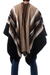 Men's 100% alpaca poncho, 'Earth Celebration' - Men's Fair Trade Alpaca Wool Poncho (image 2c) thumbail