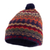 100% alpaca hat, 'Indigo Winter' - Handcrafted 100% Alpaca Wool Patterned Hat thumbail