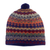 100% alpaca hat, 'Indigo Winter' - Handcrafted 100% Alpaca Wool Patterned Hat (image 2f) thumbail