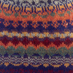 100% alpaca hat, 'Indigo Winter' - Handcrafted 100% Alpaca Wool Patterned Hat