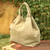 Cotton tote bag, 'Voyages in Beige' - Cotton Shoulder Bag from Peru (image 2b) thumbail