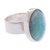 Amazonite cocktail ring, 'Encounter' - Hand Made Peruvian Sterling Silver Amazonite Cocktail Ring (image 2a) thumbail