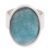 Amazonite cocktail ring, 'Encounter' - Hand Made Peruvian Sterling Silver Amazonite Cocktail Ring (image 2c) thumbail