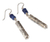 Sodalite dangle earrings, 'Tupa Yupanqui' - Fair Trade Sterling Silver and Sodalite Dangle Earrings thumbail
