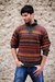 Men's 100% alpaca sweater, 'Mountain Sunset' - Men's Fair Trade Alpaca Art Knit Pullover Sweater (image 2c) thumbail
