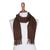 Men's 100% alpaca scarf, 'Earth Brown' - Men's 100% alpaca scarf (image 2a) thumbail