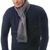 Men's 100% alpaca scarf, 'Stormy Gray' - Men's 100% alpaca scarf