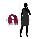 Men's 100% alpaca scarf, 'Cherry Red' - Men's 100% alpaca scarf