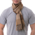 Men's 100% alpaca scarf, 'Brown Squared' - Unique Alpaca Wool Patterned Scarf (image 2c) thumbail
