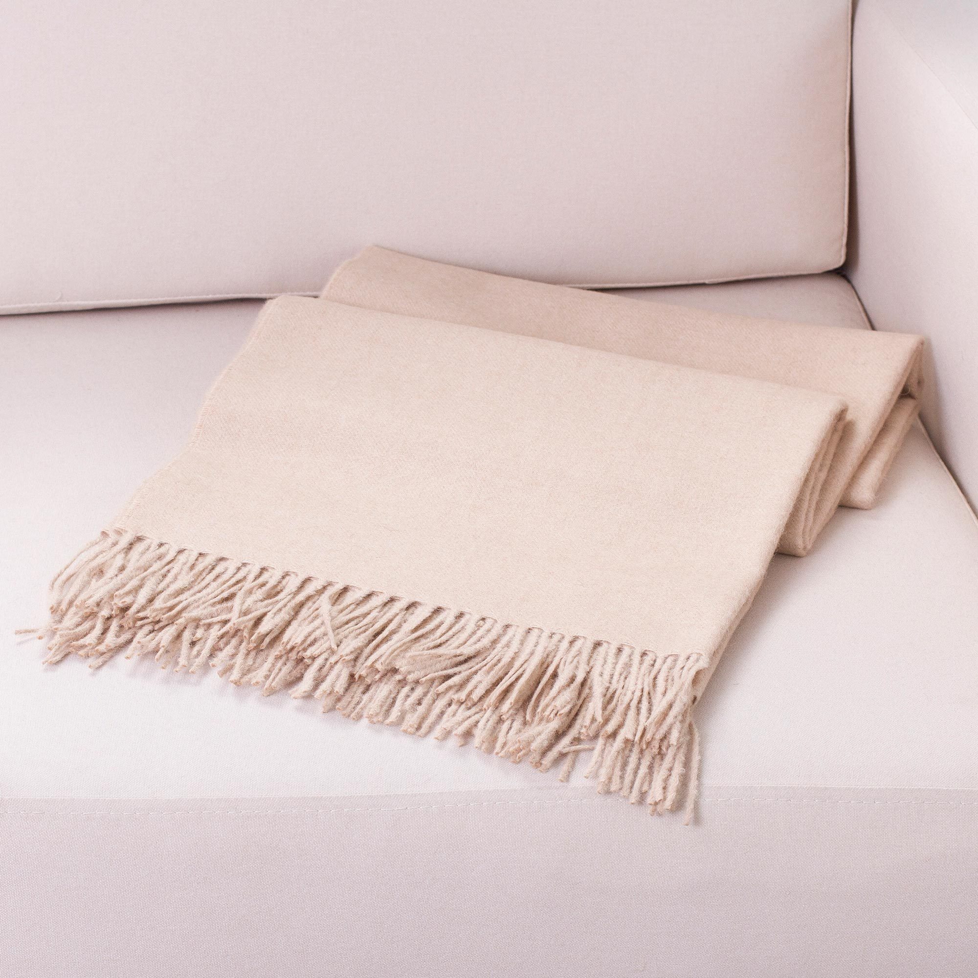 UNICEF Market Alpaca Wool Throw Blanket Warm and Cozy