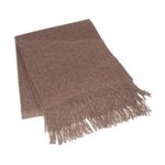100% alpaca throw, 'Cozy Brown' - 100% alpaca throw