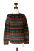 100% alpaca sweater, 'Andean Meadow' - Alpaca Wool Pullover Sweater (image 2c) thumbail