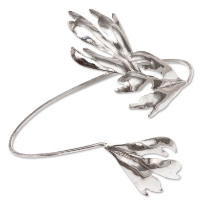 Silver cuff bracelet