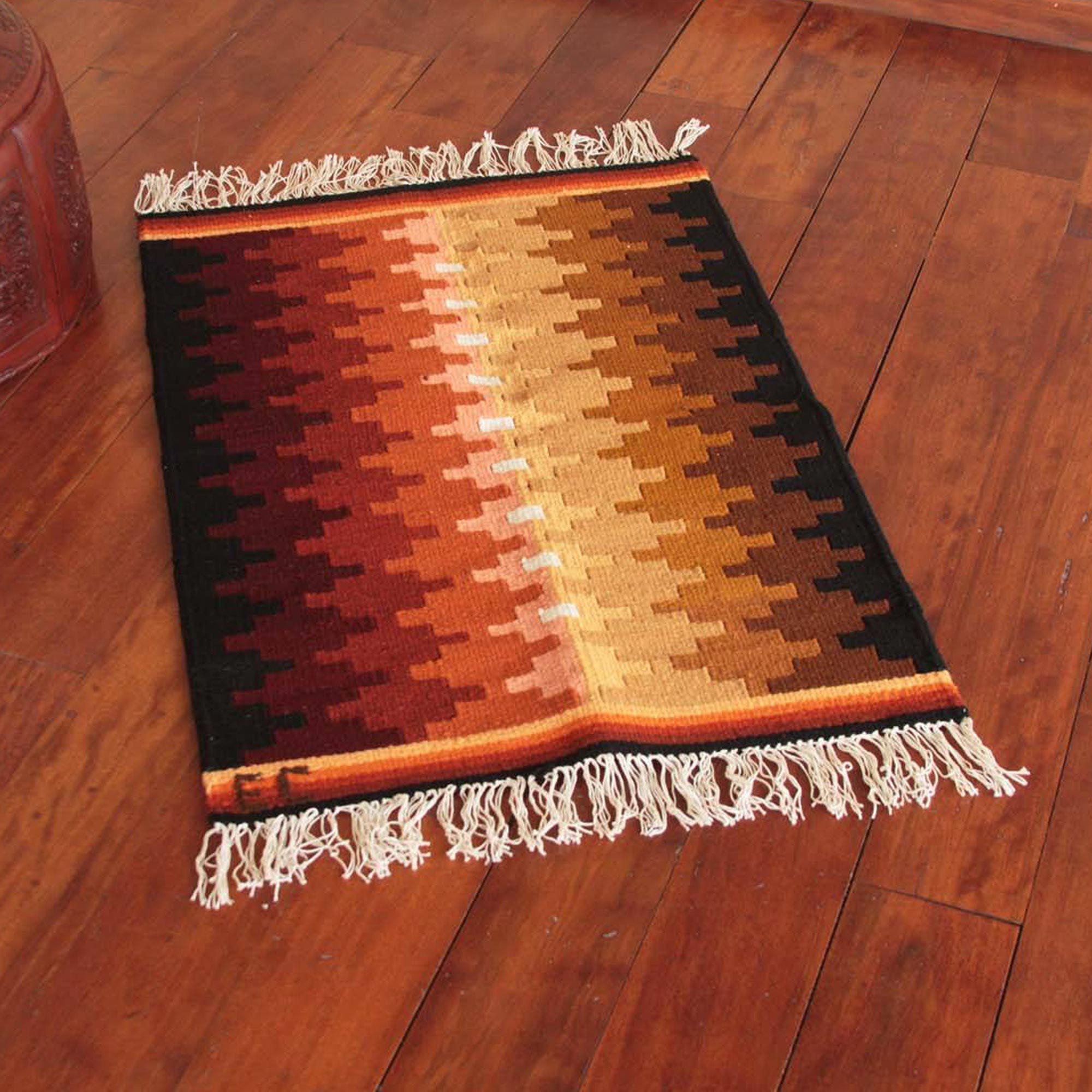 Hand Crafted Wool Area Rug (2x3) Jigsaw Puzzle NOVICA