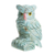 Gemstone sculpture, 'Mystic Owl' - Handcrafted Turquoise Owl Gemstone Sculpture thumbail