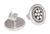 Sterling silver button earrings, 'Andean Dewdrops' - Handmade Floral Sterling Silver Button Earrings (image 2a) thumbail