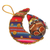 Gourd and cotton blend ornaments, 'Happy Hoots' (set of 3) - Gourd and Cotton Bird Holiday Ornaments (Set of 3) (image 2b) thumbail