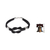 Leather wristband bracelet, 'Twin Black Knots' - Leather Wristband Bracelet 925 Sterling Silver (image 2j) thumbail