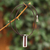 Leather pendant necklace, 'Brown Quechua Minimalist' - Modern Sterling Silver and Leather Pendant Necklace (image p201716) thumbail
