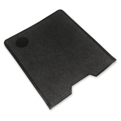 Leather accent cotton tablet sleeve, 'Chiclayo on the Go' - Cotton and Leather Tablet Sleeve