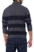 Men's alpaca blend sweater, 'Cortijo Man in Black' - Cortijo Men's Alpaca Wool Pullover Sweater (image 2b) thumbail