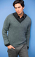 Men's alpaca blend sweater, 'Informal Gray' - Men's alpaca blend sweater (image 2) thumbail