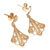 Gold plated filigree dangle earrings, 'Peruvian Lace' - 21K Gold Vermeil Filigree Dangle Earrings from Peru (image 2a) thumbail