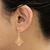 Gold plated filigree dangle earrings, 'Peruvian Lace' - 21K Gold Plated Filigree Dangle Earrings from Peru (image 2j) thumbail