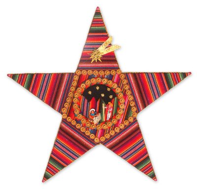 Treetop ornament, 'Nativity Star' - Hand Made Special Christmas Treetop Ornament