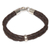 Men's leather bracelet, 'Strategy' - Leather Braided Men's Bracelet thumbail