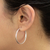 Sterling silver hoop earrings, 'Minimalist Magic' - Silver Hoop Earrings Sterling 925 Simply Classic (image 2c) thumbail