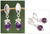 Amethyst dangle earrings, 'Sweet Lilac' - Amethyst dangle earrings thumbail