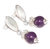 Amethyst dangle earrings, 'Sweet Lilac' - Amethyst dangle earrings (image 2a) thumbail