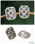 Sterling silver button earrings, 'Inca Windows' - Unique Sterling Silver Button Earrings thumbail