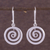 Sterling silver dangle earrings, 'Andean Whirlwind' - Sterling Silver Dangle Earrings (image 2) thumbail