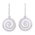 Sterling silver dangle earrings, 'Andean Whirlwind' - Sterling Silver Dangle Earrings thumbail