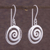 Sterling silver dangle earrings, 'Andean Whirlwind' - Sterling Silver Dangle Earrings (image 2c) thumbail
