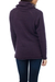 Cotton and alpaca sweater, 'Purple Warmth' - Cotton Blend Fashion Pullover Sweater (image 2b) thumbail