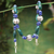 Sodalite and chrysocolla beaded necklace, 'Naturally, Peru' - Sodalite Chrysocolla Beaded Necklace 925 Sterling Silver Art (image 2) thumbail