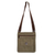 Cotton messenger bag, 'Ica Traveler' - Leather Accent and Cotton Shoulder Bag  thumbail