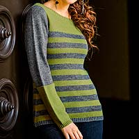 Featured review for Alpaca blend sweater, Arequipa Elegance