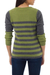 Alpaca blend sweater, 'Arequipa Elegance' - Alpaca Blend Striped Pullover Sweater (image 2b) thumbail