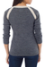 Alpaca blend sweater, 'Andean Gray' - Alpaca Wool Fashion Pullover Sweater (image 2b) thumbail