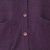 Alpaca blend cardigan, 'Nazca Purple' - Alpaca and Cotton Blend Classic Cardigan (image 2e) thumbail