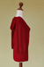 Alpaca blend hoodie sweater, 'Red Trujillo Lady' - Alpaca blend hoodie sweater (image 2e) thumbail